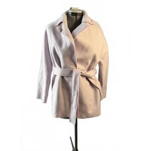 Vera Moda Light Purple Belted Wool Blend Coat Jacket